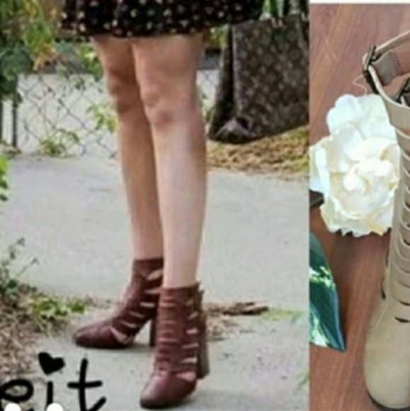 Free People Shoes - Free people hayes brown leather boots NEW
